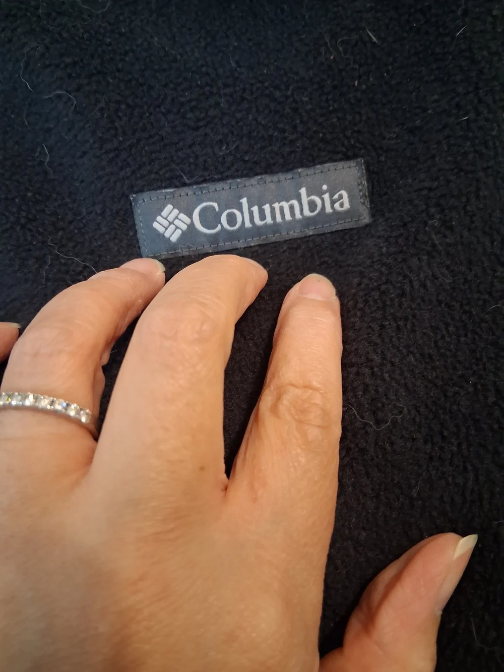 Columbia Big and Tall Sized 4X Black Full-Zip Fleece Vest